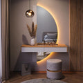 Tavolo con specchio a LED