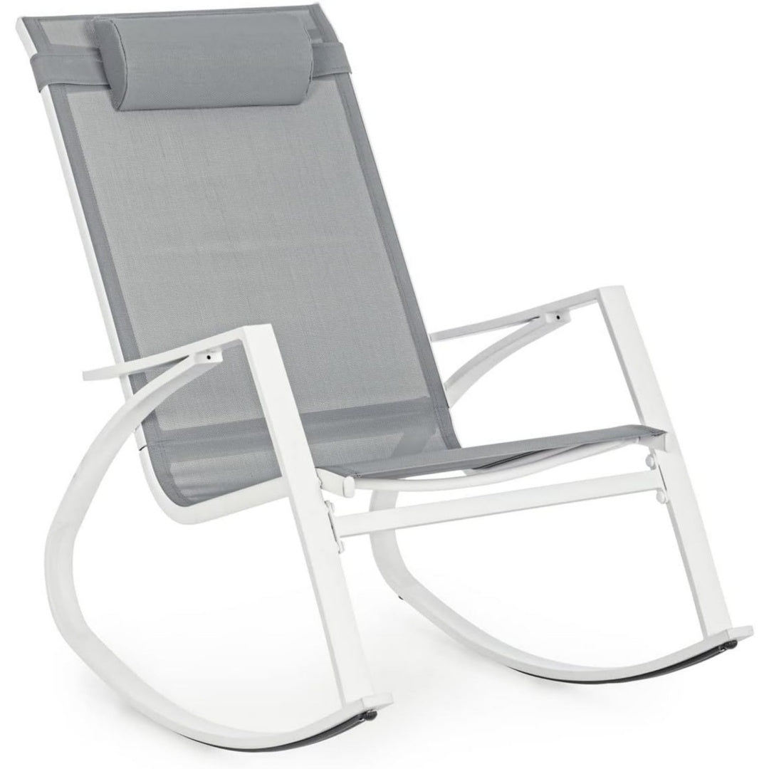 Sedia Yellowshop - DEMID poltrona giardino portico terrazza sedia a dondolo con p