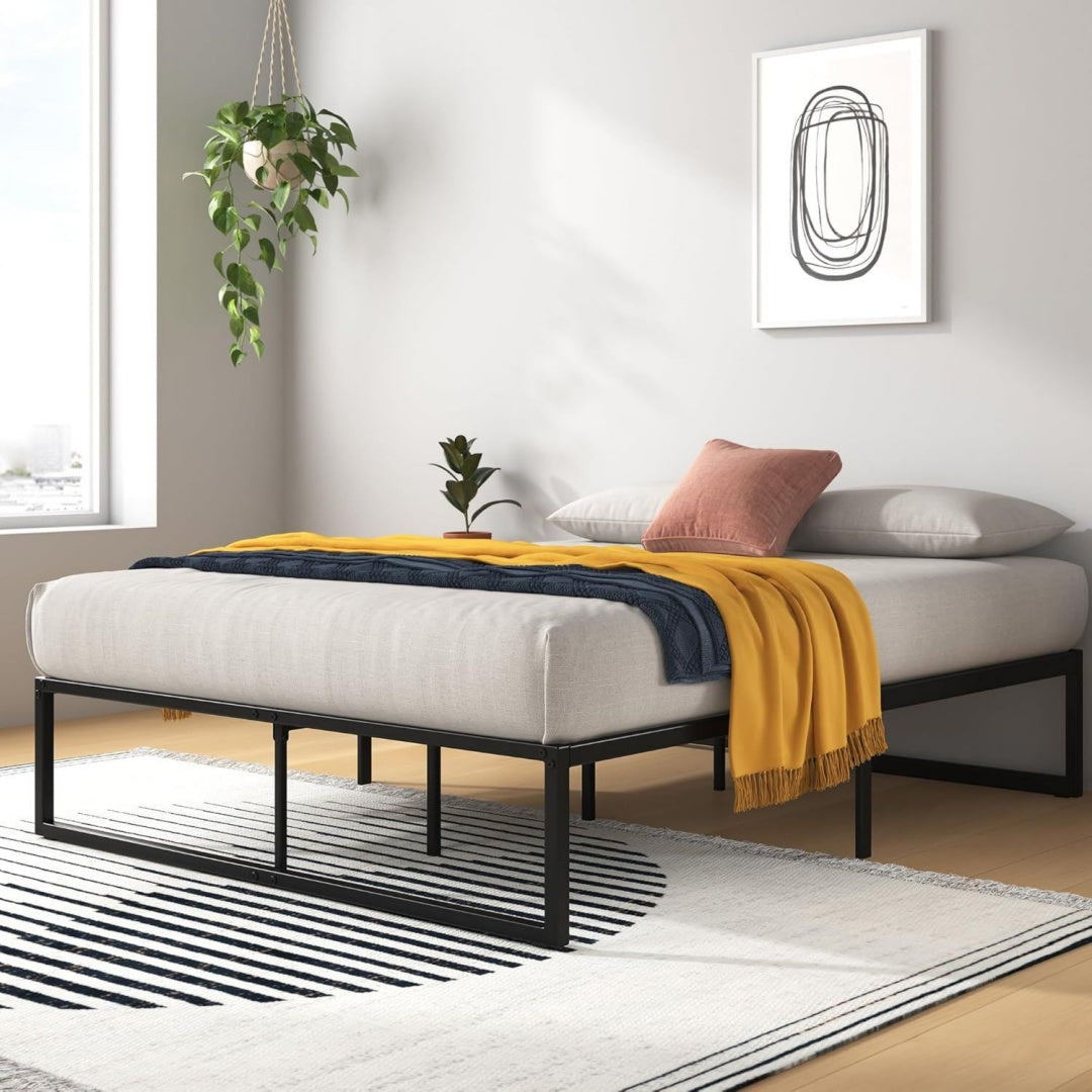 Letto 120x190 cm con struttura in acciaio